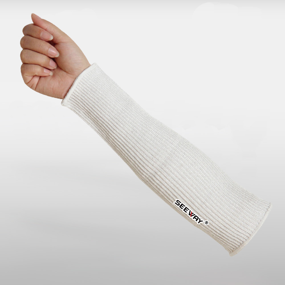 Cut Level 5 White Forearm Sleeves