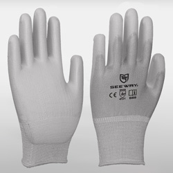 Grey Palm PU Coated Gloves<br />