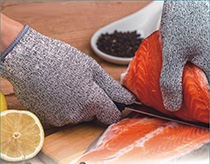 Cut-Resistant Meat and Fish Processing Gloves