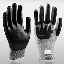 HHPE Cut-Resistant Gloves With TPR Back HHPE Cut-Resistant Gloves With TPR Back