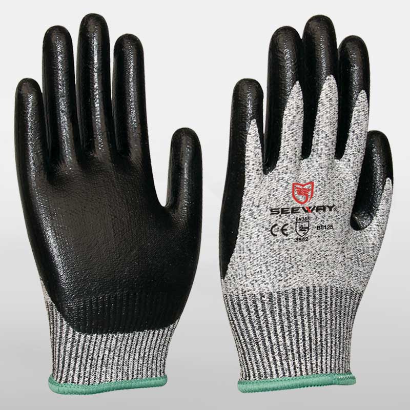 Cut Resistant Gloves With Nitrile Palms