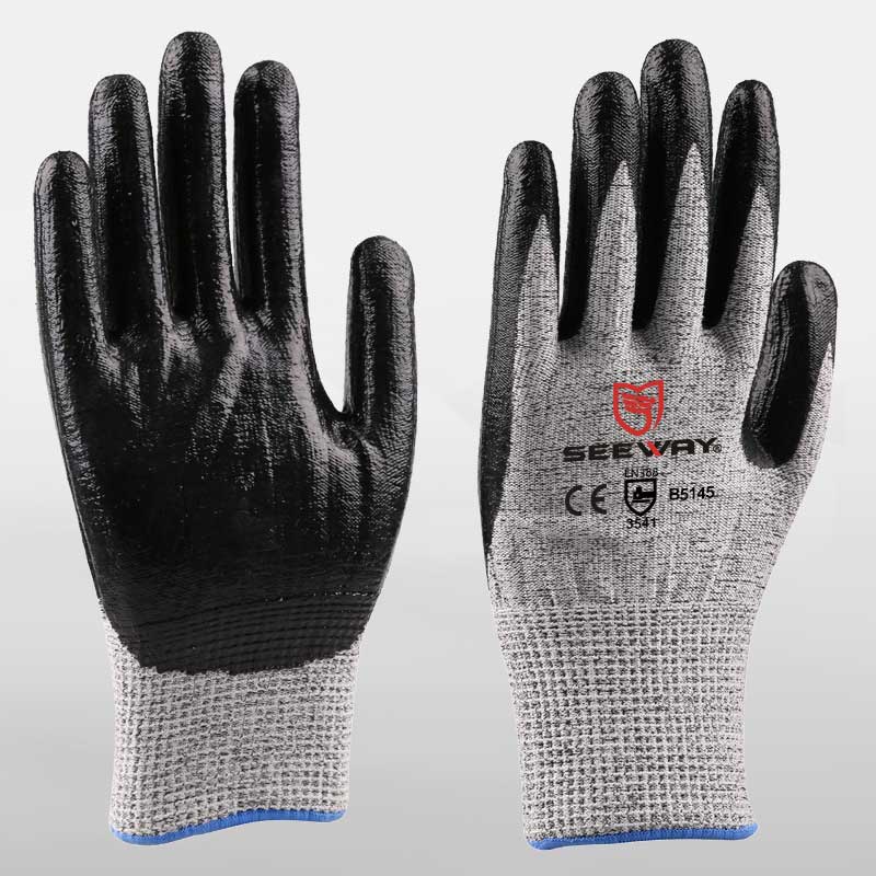 HPPE Foam Nitrile Cut Level 5 Gloves