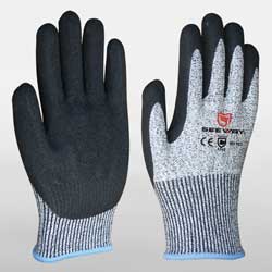 HHPE Cut-Resistant Gloves With Sandy Nitrile HHPE Cut-Resistant Gloves With Sandy Nitrile