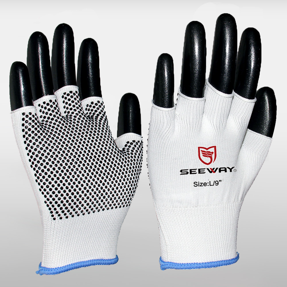 Guantes Sin Dedos /revestimiento de pvc