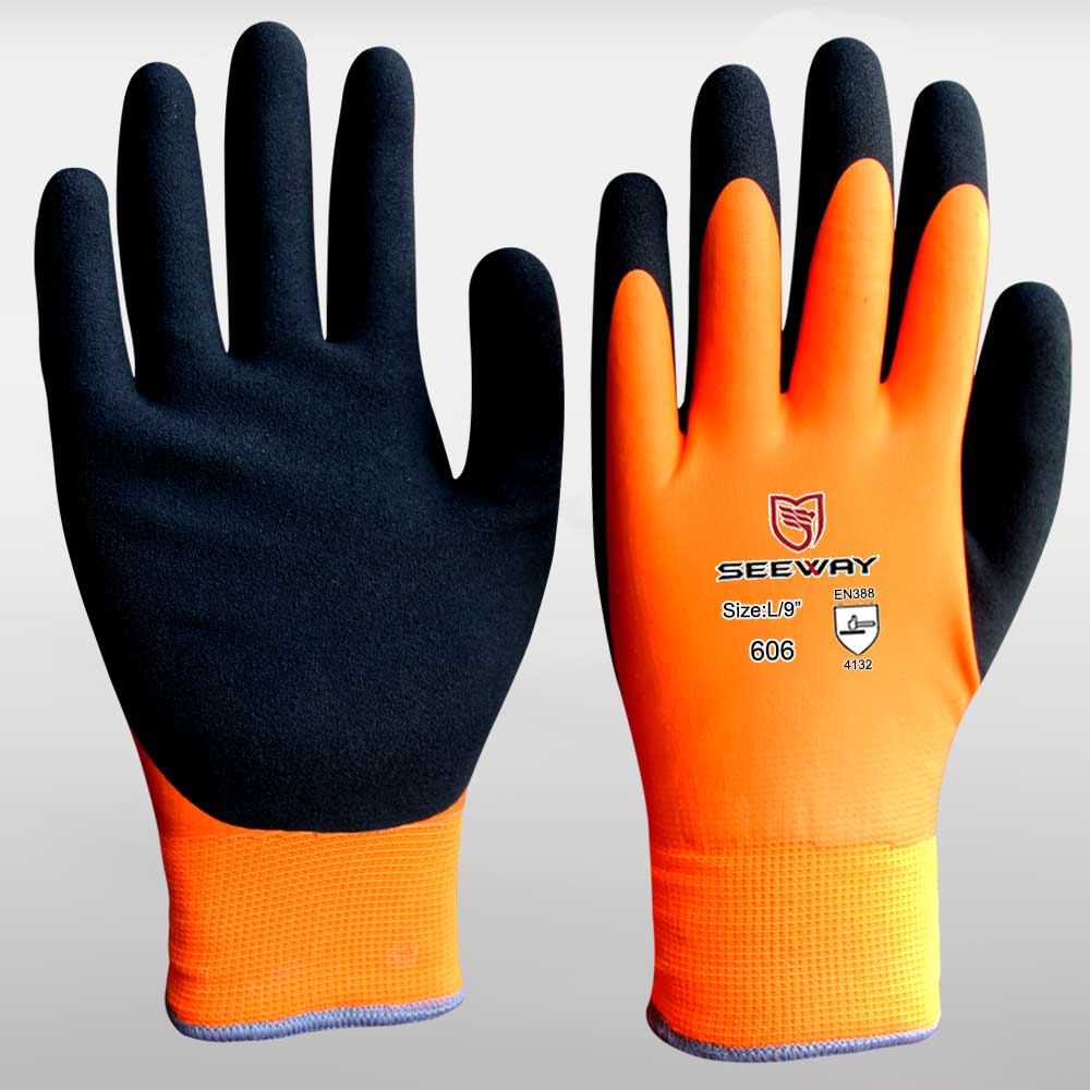 Guantes Poliéster 13 gauge, recubiertos en <span>látex</span><br />