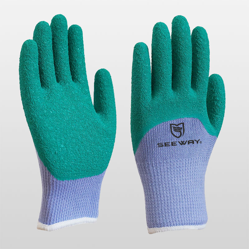 Guantes recubiertos de látex 