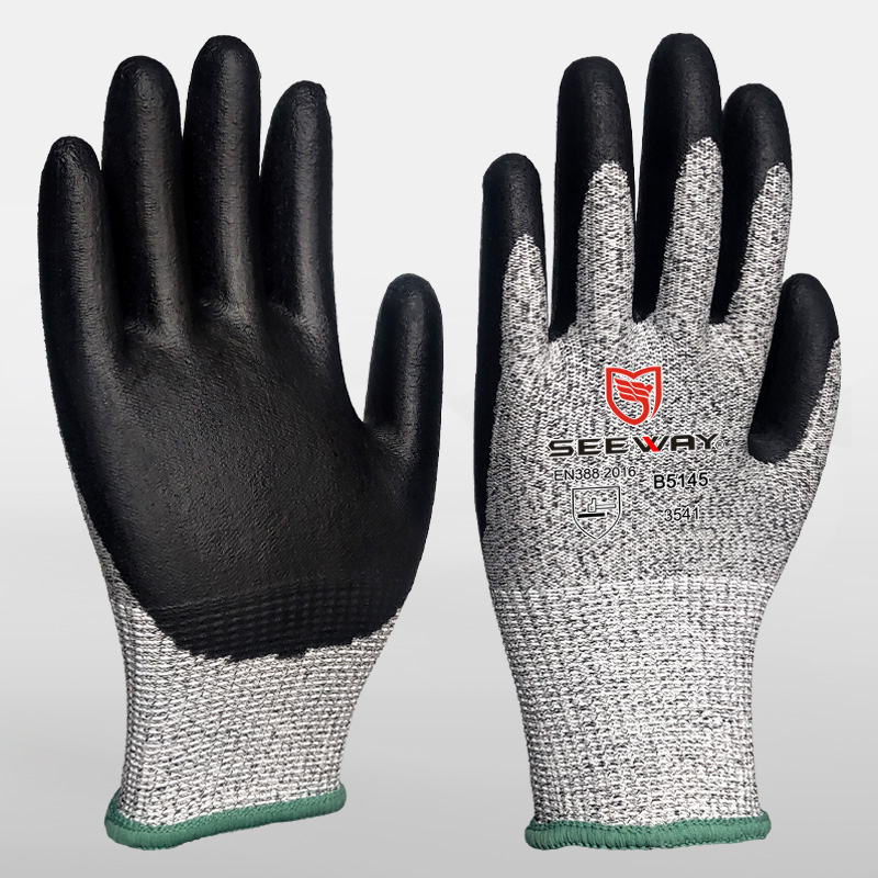 HPPE Foam Nitrile Cut Level 5 Gloves HPPE Foam Nitrile Cut Level 5 Gloves