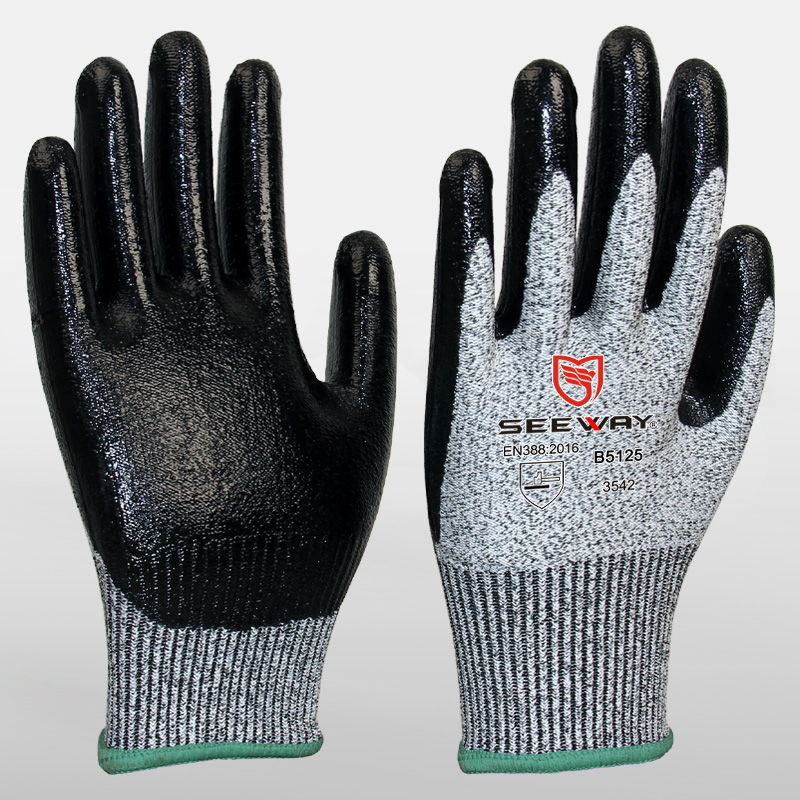 Cut Resistant Gloves With Nitrile Palms